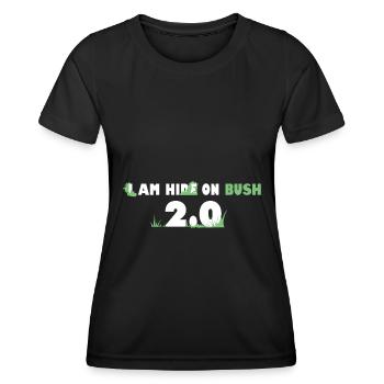 Verstecken auf Busch 2.0 - Frauen Funktions-T-Shirt - Schwarz - Vorne - AI Model Female 172 light (172cm)