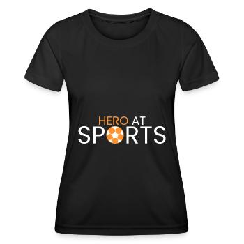 Hero in sports - Women's Functional T-Shirt - black - Front - AI Model Female 172 light (172cm)