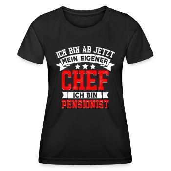 Ich bin ab jetzt mein eigener Chef - Frauen Funktions-T-Shirt - Schwarz - Vorne - AI Model Female 172 light (172cm)