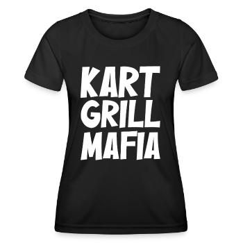 Kart und Grillmafia 2 Merge - Frauen Funktions-T-Shirt - Schwarz - Vorne - AI Model Female 172 light (172cm)