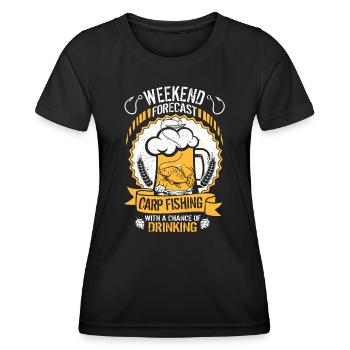 Carp Fishing Design For Men Funny Catfish And Carp - Women's Functional T-Shirt - black - Front - AI Model Female 172 light (172cm)