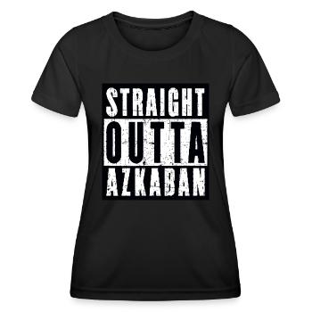 Straight Outta Askaban - Frauen Funktions-T-Shirt - Schwarz - Vorne - AI Model Female 172 light (172cm)