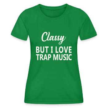 Musique Drôle Rap Hip Hop Techno R&Bpuzzlei love pol - T-shirt sport Femme - vert - Devant - AI Model Female 172 dark (172cm)