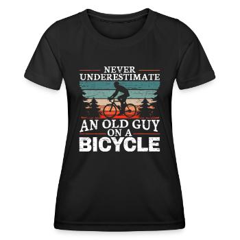 Wirehair Training for German Wirehaired Pointer Ow - Women's Functional T-Shirt - black - Front - AI Model Female 172 light (172cm)