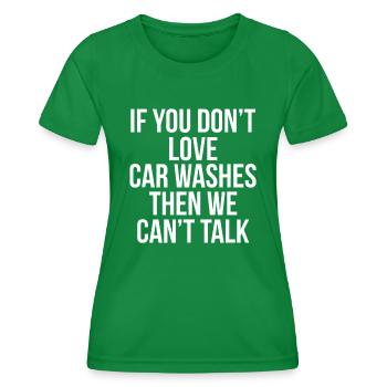 Lustige Autowäsche Geschenk für Jungen Mädchen KinderAutowäsche Mana - Frauen Funktions-T-Shirt - Kelly Green - Vorne - AI Model Female 172 dark (172cm)
