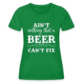 Aint Nothing That A Beer Cant Fixsouthernamerican - T-shirt sport Femme - vert - Devant - AI Model Female 172 dark (172cm)