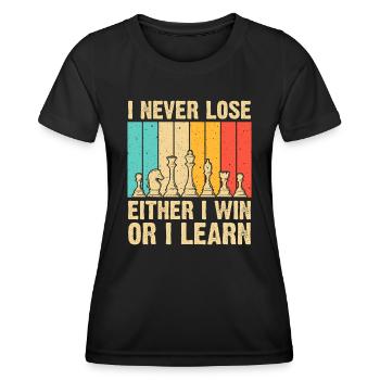 Cool Chess Lover Art Pour Hommes Femmes Kid Nouveauté Che - T-shirt sport Femme - noir - Devant - AI Model Female 172 light (172cm)