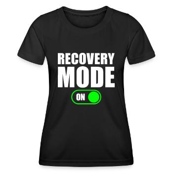 Wiederherstellungsmodus Auf Idee Cool Wiederherstellung Idee Wiederherstellung - Frauen Funktions-T-Shirt - Schwarz - Vorne - AI Model Female 172 light (172cm)