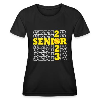 Classe de 2023 Softball Senior Seniors Retour à Scho - T-shirt sport Femme - noir - Devant - AI Model Female 172 light (172cm)