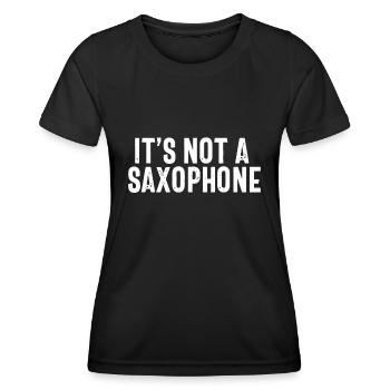 Bassklarinettist Lustiger Witz Musikinstrument - Frauen Funktions-T-Shirt - Schwarz - Vorne - AI Model Female 172 light (172cm)