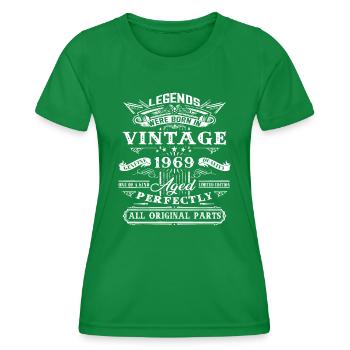 53e anniversaire cadeau pour les légendes nées en 1969 53 ans ol - T-shirt sport Femme - vert - Devant - AI Model Female 172 dark (172cm)