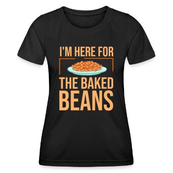 Baked Beans Funny Canned Beans - Women's Functional T-Shirt - black - Front - AI Model Female 172 light (172cm)