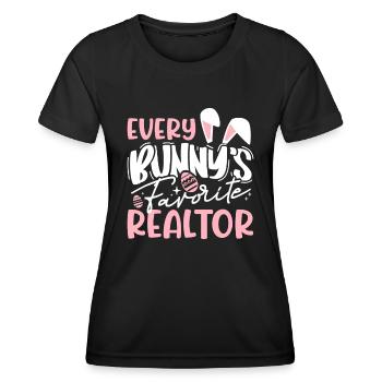 Makler Ostern Immobilienmakler - Frauen Funktions-T-Shirt - Schwarz - Vorne - AI Model Female 172 light (172cm)