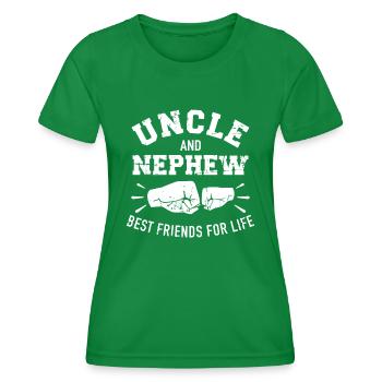 Oncle et neveu Amis pour la vie - T-shirt sport Femme - vert - Devant - AI Model Female 172 dark (172cm)
