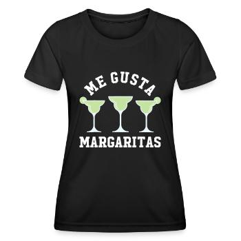 Me Gusta Margaritas - Cinco de Mayo Mai Fünftes Baby - Frauen Funktions-T-Shirt - Schwarz - Vorne - AI Model Female 172 light (172cm)