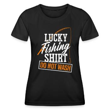 Angel-Humor, Angel-Liebhaber - Frauen Funktions-T-Shirt - Schwarz - Vorne - AI Model Female 172 light (172cm)
