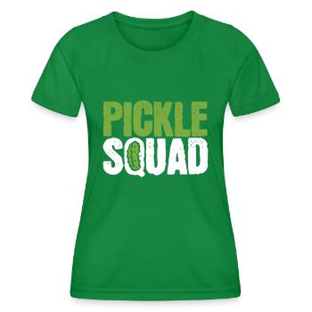 Cornichon Concombre Vegan Squad Green Grocer - T-shirt sport Femme - vert - Devant - AI Model Female 172 dark (172cm)