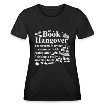Rat de bibliothèque & Reading Lover Book Livre Gueule de bois Nerdco - T-shirt sport Femme - noir - Devant - AI Model Female 172 light (172cm)