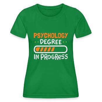 Niedliches Geschenk zum Thema Psychologie für College-Studenten - Frauen Funktions-T-Shirt - Kelly Green - Vorne - AI Model Female 172 dark (172cm)