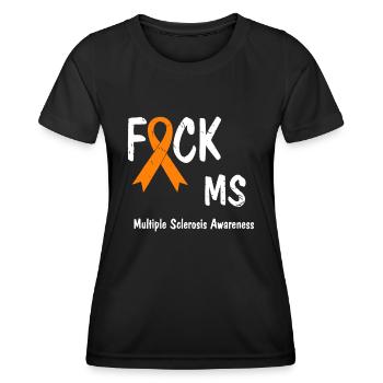 Sensibilisation à la sclérose en plaques - T-shirt sport Femme - noir - Devant - AI Model Female 172 light (172cm)