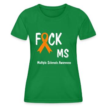 Sensibilisation à la sclérose en plaques - T-shirt sport Femme - vert - Devant - AI Model Female 172 dark (172cm)