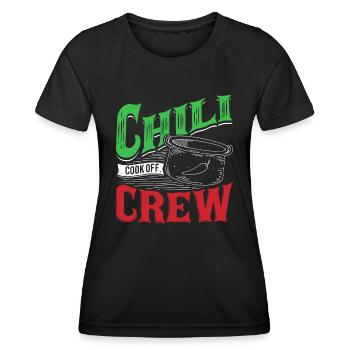 Chili Cook Off Crew Kochwettbewerb gewonnen - Frauen Funktions-T-Shirt - Schwarz - Vorne - AI Model Female 172 light (172cm)