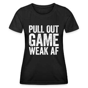 Retirer le jeu AF faible - T-shirt sport Femme - noir - Devant - AI Model Female 172 light (172cm)
