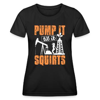 Un nouvel entrepreneur offre des cadeaux aux hommes femmes - T-shirt sport Femme - noir - Devant - AI Model Female 172 light (172cm)