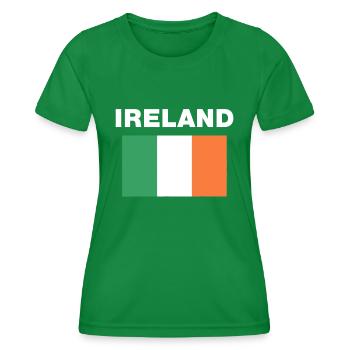 Irland Erbe der irischen Flagge - Frauen Funktions-T-Shirt - Kelly Green - Vorne - AI Model Female 172 dark (172cm)