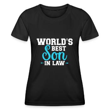 Der beste Schwiegersohn der Welt - Frauen Funktions-T-Shirt - Schwarz - Vorne - AI Model Female 172 light (172cm)