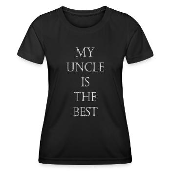 Mein Onkel ist der Beste Mein Onkel ist der Beste - Frauen Funktions-T-Shirt - Schwarz - Vorne - AI Model Female 172 light (172cm)