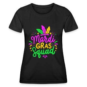 Mardi Gras Squad Party Gift - Women's Functional T-Shirt - black - Front - AI Model Female 172 light (172cm)