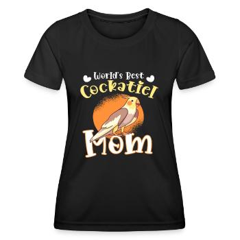 Der beste Nymphensittich-Muttervogelliebhaber der Welt - Frauen Funktions-T-Shirt - Schwarz - Vorne - AI Model Female 172 light (172cm)