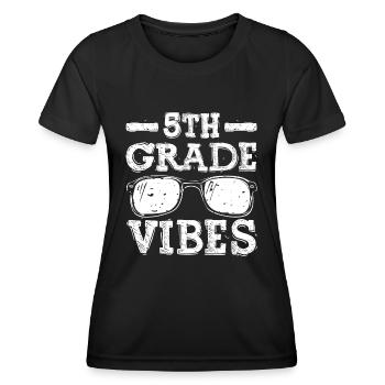 Retour à l’école 5th Grade Vibes - T-shirt sport Femme - noir - Devant - AI Model Female 172 light (172cm)