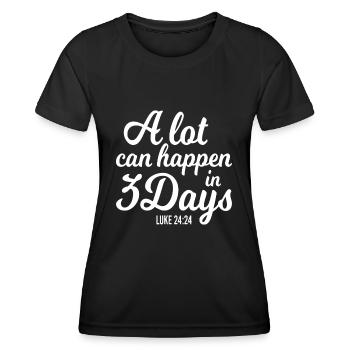 Schwarze Geschichte ist amerikanische Geschichte - Frauen Funktions-T-Shirt - Schwarz - Vorne - AI Model Female 172 light (172cm)