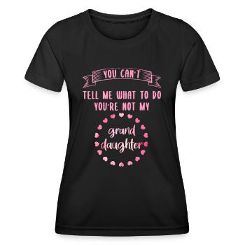 Du bist nicht meine Enkelin - Frauen Funktions-T-Shirt - Schwarz - Vorne - AI Model Female 172 light (172cm)