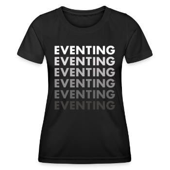 Rider Eventing - Women's Functional T-Shirt - black - Front - AI Model Female 172 light (172cm)