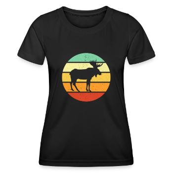 Élan - T-shirt sport Femme - noir - Devant - AI Model Female 172 light (172cm)