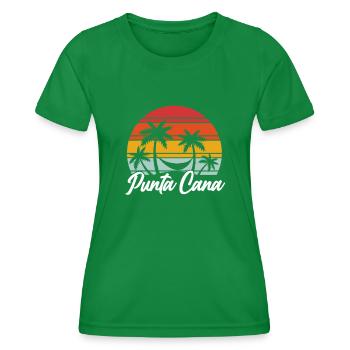 Punta Cana République Dominicaine Vacances - T-shirt sport Femme - vert - Devant - AI Model Female 172 dark (172cm)