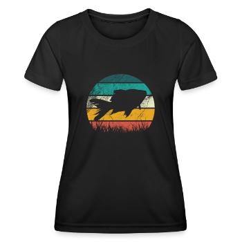 Aquarium Aquaristik Fisch Liebhaber Hobby - Frauen Funktions-T-Shirt - Schwarz - Vorne - AI Model Female 172 light (172cm)
