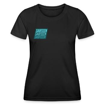 Saufen Saufen Saufen - Frauen Funktions-T-Shirt - Schwarz - Vorne - AI Model Female 172 light (172cm)
