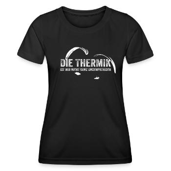 DieThermik ist mir nicht ganz unsympathisch - Frauen Funktions-T-Shirt - Schwarz - Vorne - AI Model Female 172 light (172cm)
