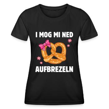 Ich Mag Mich Nicht Aufbrezeln - Volksfest - Frauen Funktions-T-Shirt - Schwarz - Vorne - AI Model Female 172 light (172cm)
