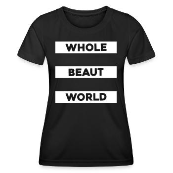 Citation du beau monde - T-shirt sport Femme - noir - Devant - AI Model Female 172 light (172cm)