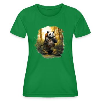 Panda Forest Bamboo Hiker Backpack Plants - T-shirt sport Femme - vert - Devant - AI Model Female 172 dark (172cm)
