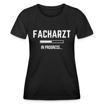 Spécialiste en Progrès - T-shirt sport Femme - noir - Devant - AI Model Female 172 light (172cm)