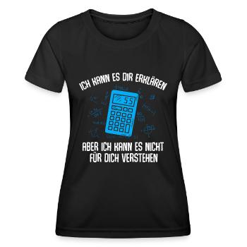 Mathe Mathematik Lehrer Rechner - Frauen Funktions-T-Shirt - Schwarz - Vorne - AI Model Female 172 light (172cm)