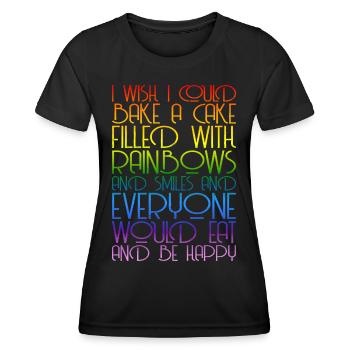 Rainbows Rainbow Graphic - Women's Functional T-Shirt - black - Front - AI Model Female 172 light (172cm)
