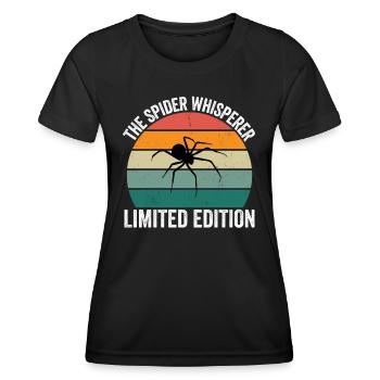 The Spider Whisperer - Frauen Funktions-T-Shirt - Schwarz - Vorne - AI Model Female 172 light (172cm)