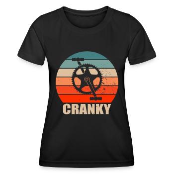Mountain Bike Mtb Downhill Bike Cyclist Biker - Women's Functional T-Shirt - black - Front - AI Model Female 172 light (172cm)